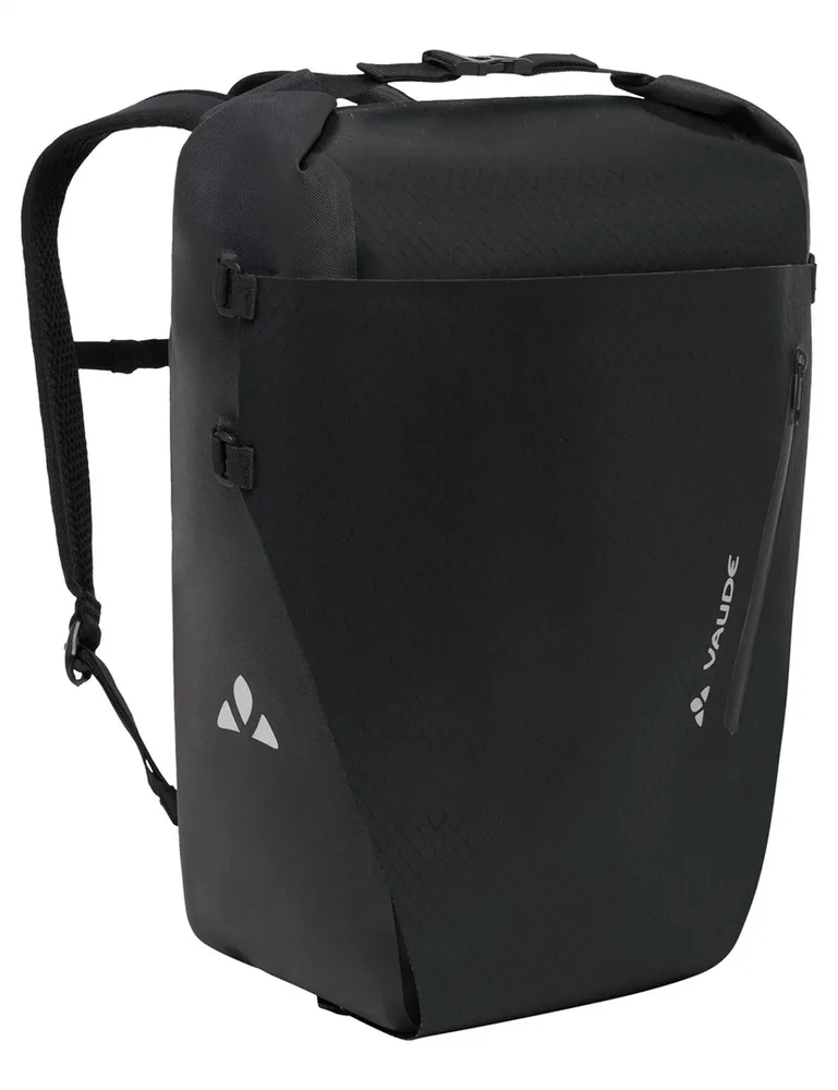 Велосумка VAUDE Aqua Transformer, Объём 26 л, цвет чёрный / Объём 26 л, цвет синий