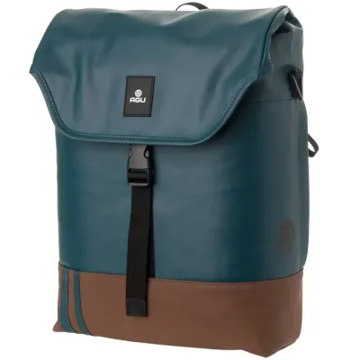 Сумка велосипедная на багажник AGU DWR Single Bike Bag Urban Click'nGo, Объём 17 л, цвет коричнево-изумрудный