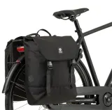 Велосумки AGU DWR Double Bike Bag Urban, Объём 34 л, цвет чёрный / Объём 34 л, цвет тёмно-синий / Объём 34 л, цвет коричнево-изумрудный / Объём 34 л, цвет коричнево-оранжевый — фото 2