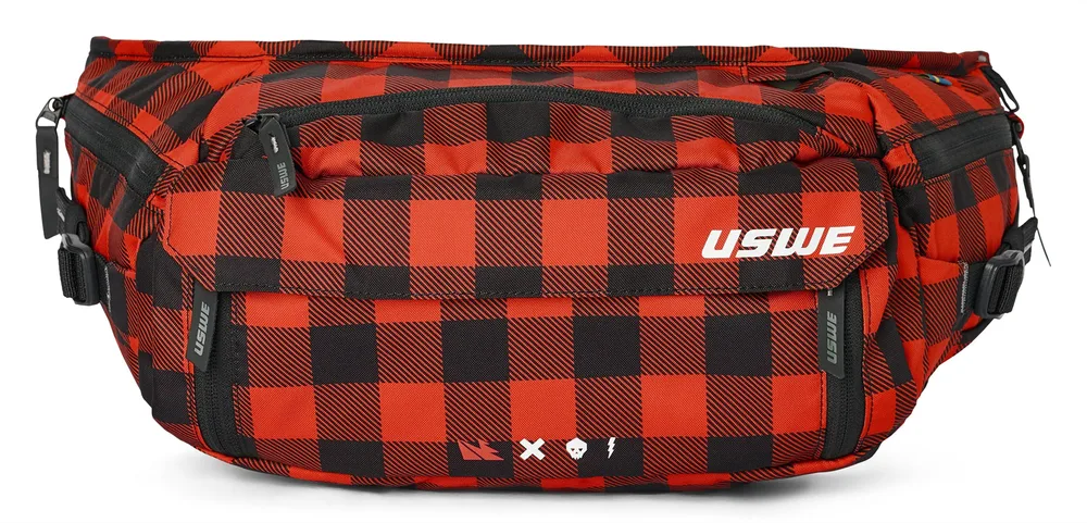 Поясная сумка USWE Waist 6, Объём 6 л, цвет чёрно-красный / Объём 6 л, цвет коричнево-чёрный