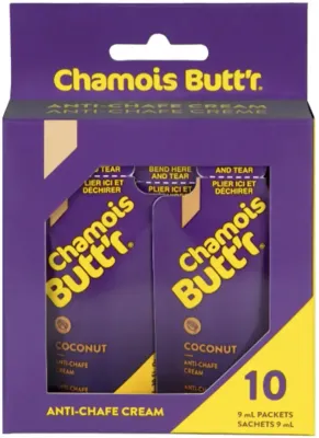 Крем от натираний Chamois Butt'r Coconut, Упаковка 10 шт. x 9 мл
