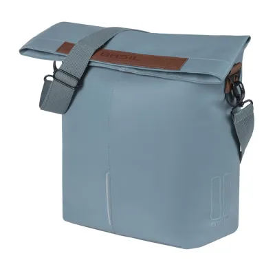 Сумка велосипедная на багажник Basil City Shopper + MIK, Объём 14 л, цвет синий