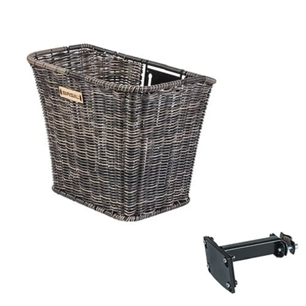 Велосипедная корзина на руль Basil Bremen Rattan Look + FM