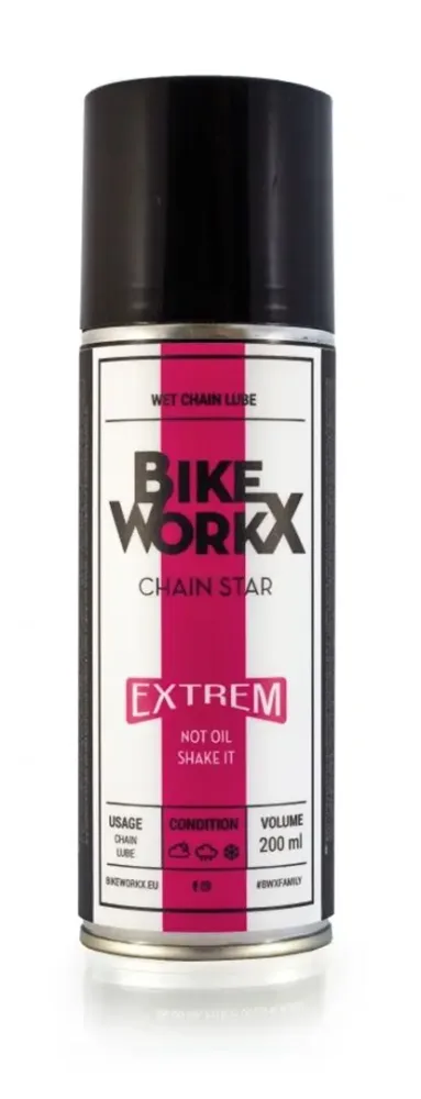 Масло для цепи BikeWorkx Chain Star Extreme, Цвет белый, упаковка 200 мл / Цвет белый, упаковка 400 мл