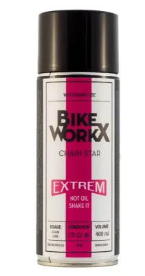Масло для цепи BikeWorkx Chain Star Extreme, Цвет белый, упаковка 400 мл
