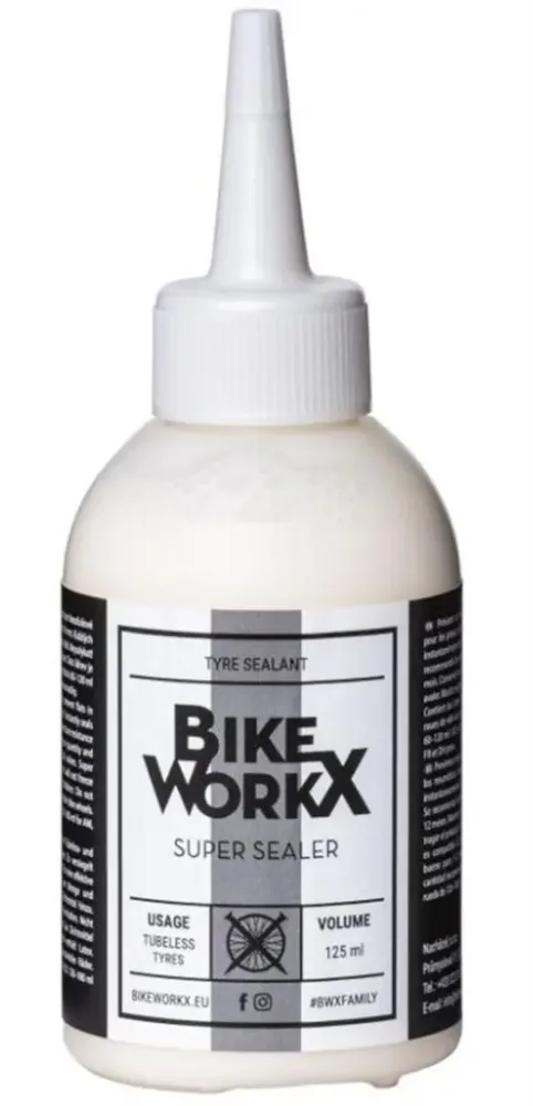 Герметик BikeWorkx Super Sealer, Цвет белый, упаковка 125 мл / Цвет белый, упаковка 1 л