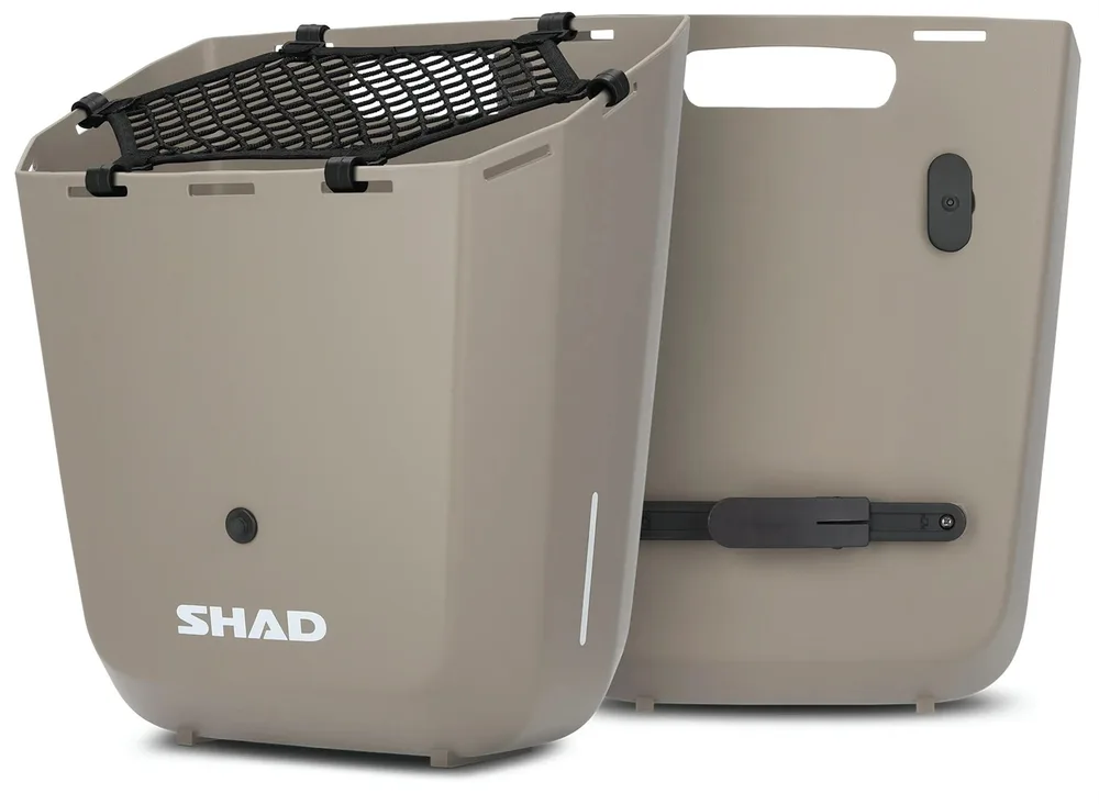 Велосумка SHAD Daily Bike Box, Объём 20 л, цвет бежевый / Объём 20 л, цвет зелёный / Объём 20 л, цвет серый
