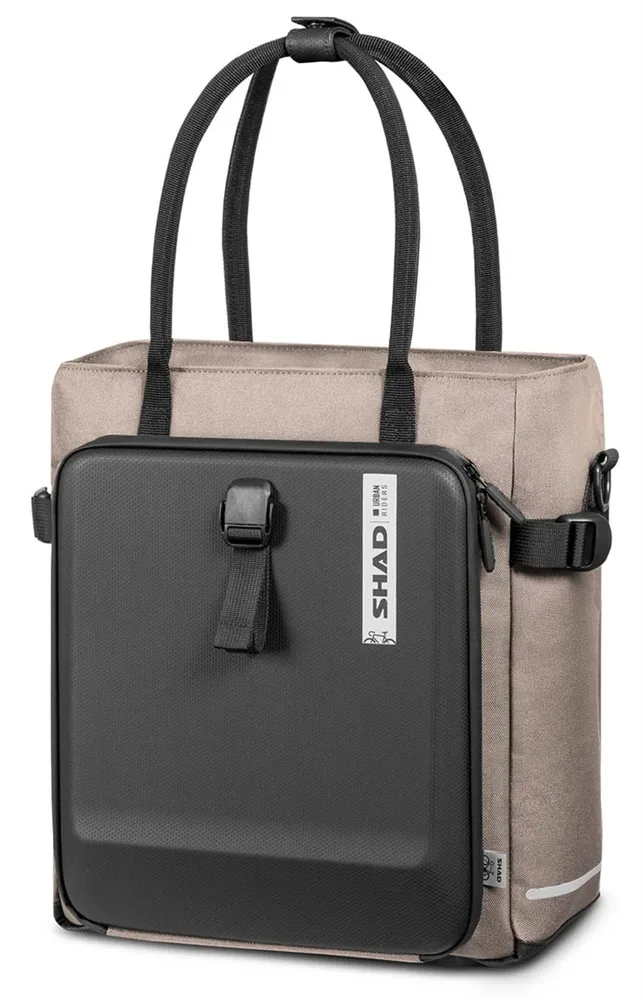 Сумка велосипедная на багажник SHAD Daily Tote Bag, Объём 16 л, цвет бежевый / Объём 16 л, цвет жёлтый / Объём 16 л, цвет серый