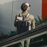 Велосумка SHAD Daily Pannier Backpack, Объём 22 л, цвет бежевый / Объём 22 л, цвет жёлтый / Объём 22 л, цвет серый — фото 3
