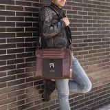 Сумка велосипедная на багажник SHAD Genuine Office Bag, Объём 16 л, цвет коричневый / Объём 16 л, цвет чёрный — фото 3