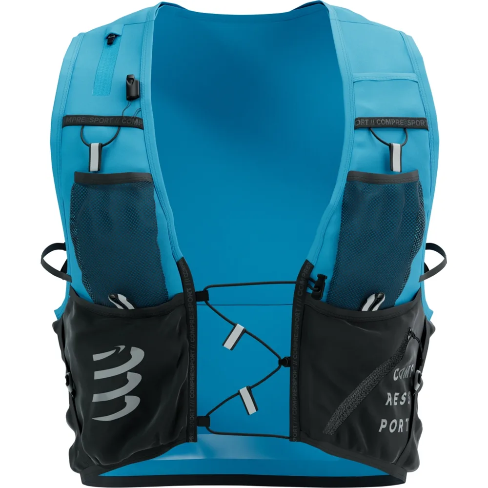 Рюкзак велосипедный Compressport Ultrun Evo 10, Размер M, объём 10 л, цвет синий / Размер M, объём 10 л, цвет чёрный