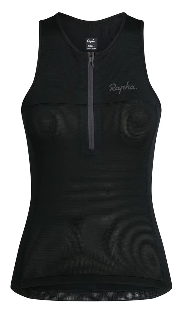 Джерси женское без рукавов Rapha Half Zip Tank