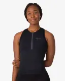 Джерси женское без рукавов Rapha Half Zip Tank — фото 3