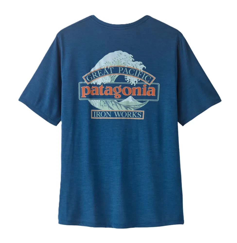 Футболка с коротким рукавом Patagonia Capilene Cool Daily Shirt - Great Waves