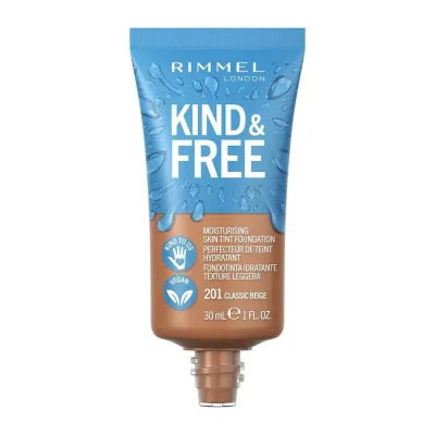 Тональный крем Rimmel London KIND&FREE weganski podklad nawilzajacy nr, оттенок 201 - CLASSIC BEIGE