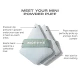Morphe To The Point Mini Powder Puff Trio набор мини-пуховок для пудры, 3 шт — фото 3