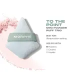 Morphe To The Point Mini Powder Puff Trio набор мини-пуховок для пудры, 3 шт — фото 4