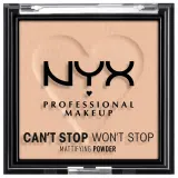 NYX Professional Makeup Can't Stop Won't Stop Пудра матирующая, оттенок Light Medium 03 - Travel Size — фото 1
