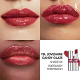 Yves Saint Laurent Loveshine Candy Glaze Блеск для губ в стике, оттенок 6 - Burgundy Temptation — фото 2