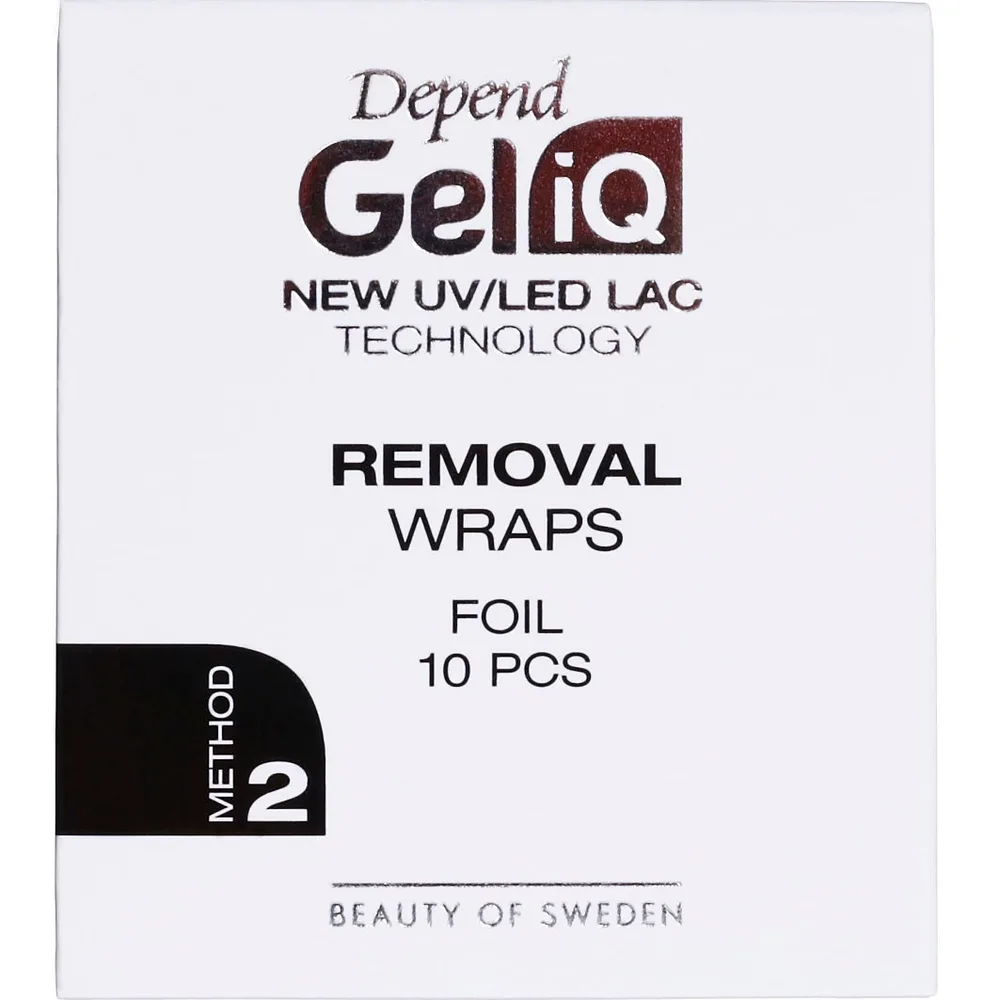 Depend Gel iQ Removal Wraps фольгированные полоски для снятия гель-лака, 1 шт
