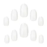 Elegant Touch Bare Nails Oval накладные ногти овальной формы под покрытие лаком, с клеем, 48 шт — фото 2