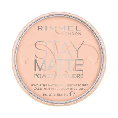 Rimmel London Stay Matte Пудра компактная матирующая, 14 г, оттенок 002 - PINK BLOSSOM