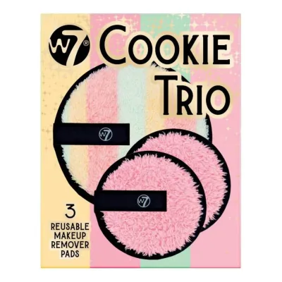 W7 набор многоразовых дисков для снятия макияжа COOKIE TRIO Gift Set, 1 шт