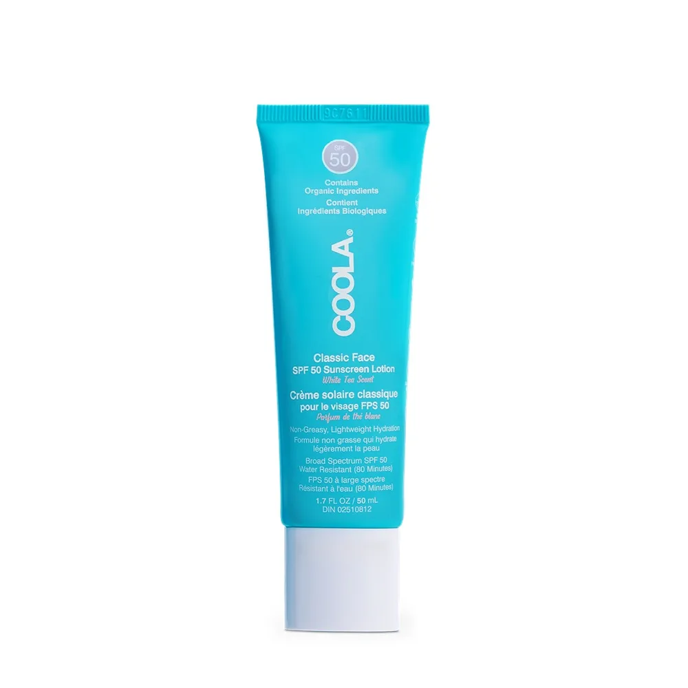 Coola Classic White Tea Солнцезащитный лосьон для лица SPF 50, 50 мл
