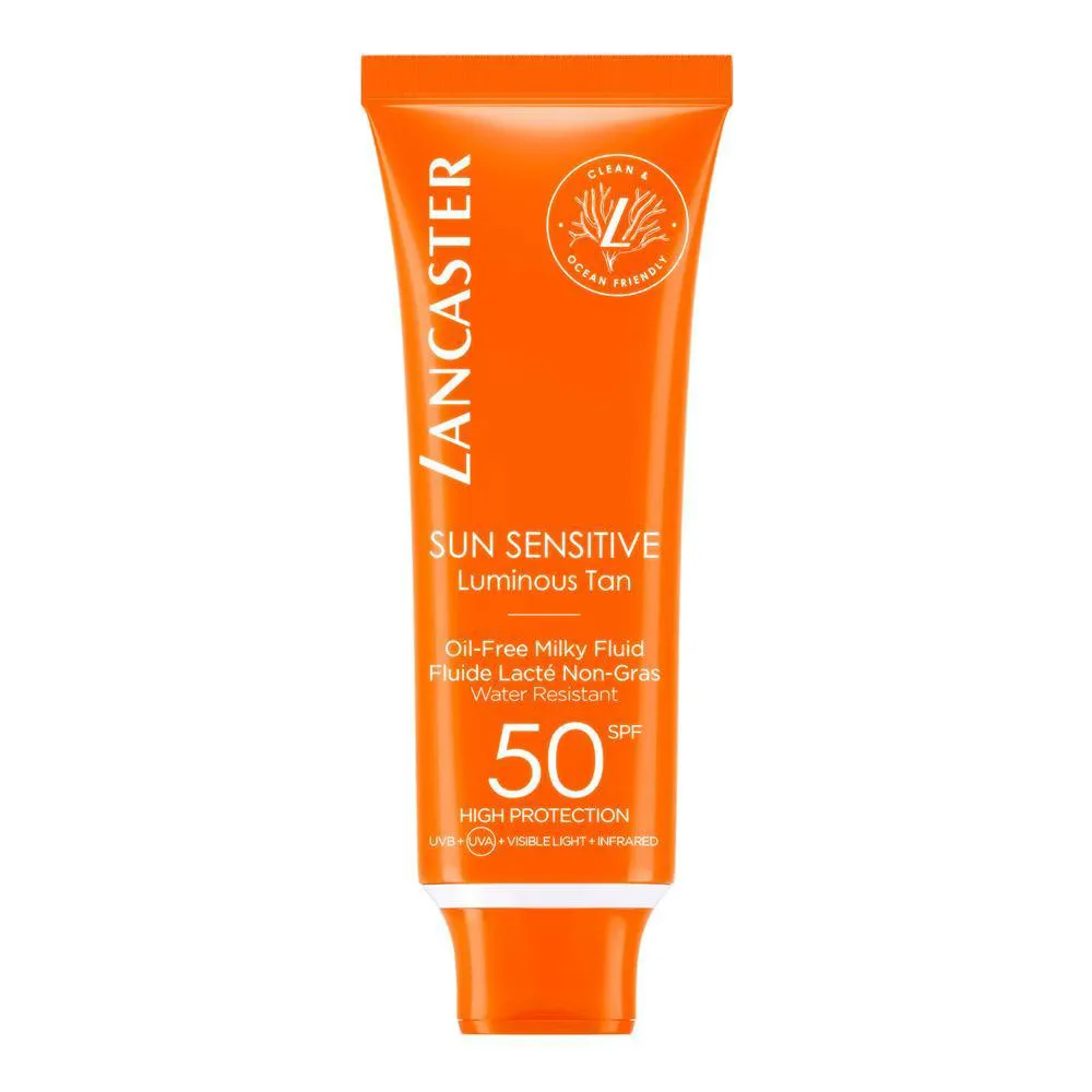Lancaster Солнцезащитный флюид для лица SPF 50, без масел, 50 мл