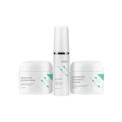 Набор для ухода для лица Ofra Cosmetics Dry Skin Solution Trio, 130 мл