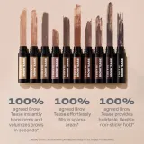 Цвет бровей Morphe BROW TEASE FIBER-INFUSED VOLUMIZING MOUSSE, оттенок LATTE — фото 5
