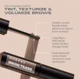 Цвет бровей Morphe BROW TEASE FIBER-INFUSED VOLUMIZING MOUSSE, оттенок PRALINE — фото 3