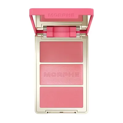 Румяна: Роза Morphe CHEEK THRILLS MULTI-FINISH FACE TRIO, оттенок BLIND DATE