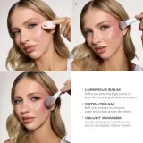 Румяна: Роза Morphe CHEEK THRILLS MULTI-FINISH FACE TRIO, оттенок BLIND DATE — фото 5