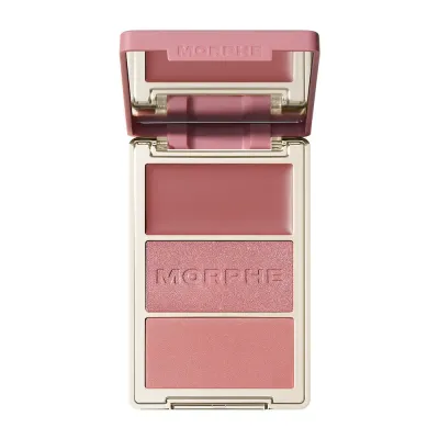 Румяна: Роза Morphe CHEEK THRILLS MULTI-FINISH FACE TRIO, оттенок HONEYMOON SUITE