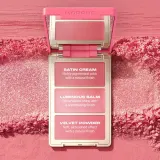 Румяна: Роза Morphe CHEEK THRILLS MULTI-FINISH FACE TRIO, оттенок HONEYMOON SUITE — фото 2