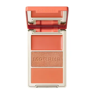 Румяна: Роза Morphe CHEEK THRILLS MULTI-FINISH FACE TRIO, оттенок POOLSIDE SPRITZ