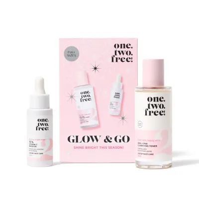 Набор для ухода за лицом one.two.free! GLOW + GO DUO, 1 шт