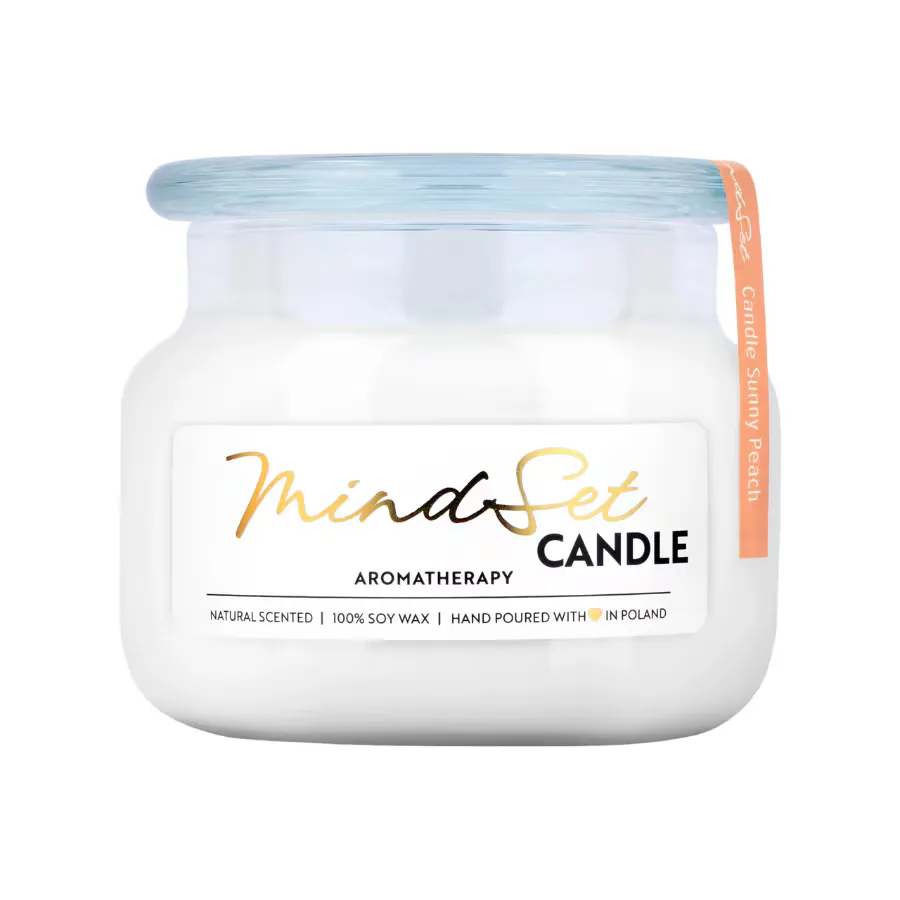 Свеча Mindset Cosmetics Swieca sojowa Sunny Peach, 450 мл