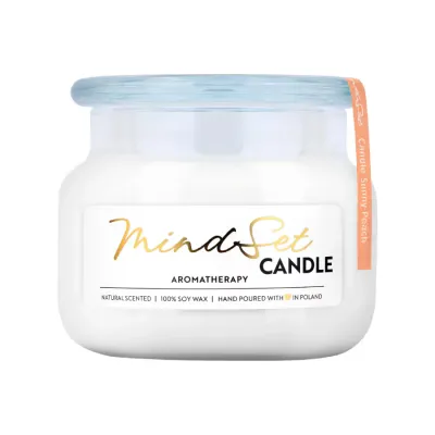 Свеча Mindset Cosmetics Swieca sojowa Sunny Peach, 450 мл