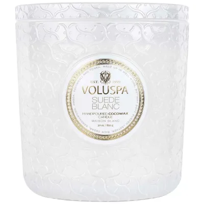 VOLUSPA Luxe Свеча ароматическая, 1 шт, оттенок Suede Blanc