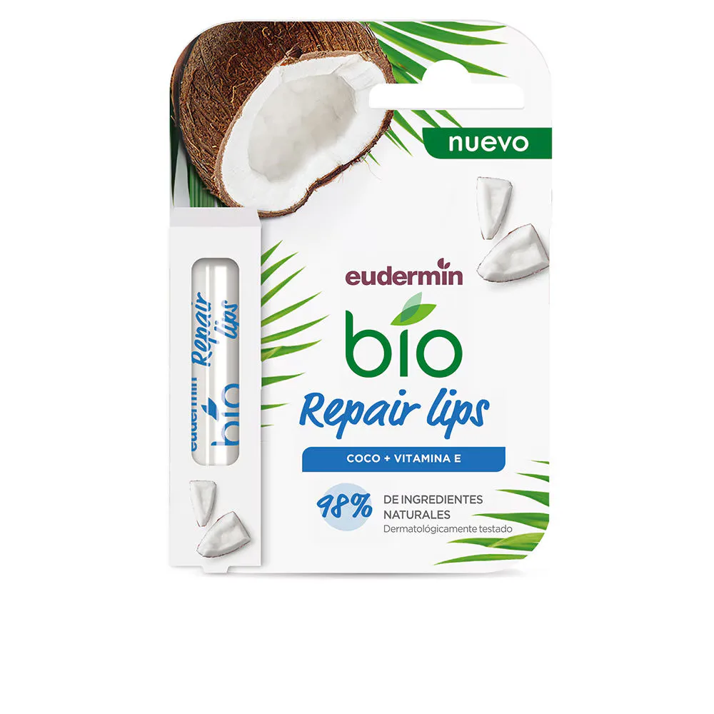 Бальзам для губ Eudermin BIO REPAIRING LIP BALM kokos + witamina E, 4.8 г