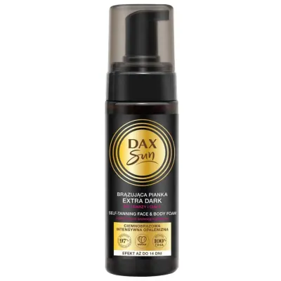 DAX Sun Extra Dark Пена-автозагар для лица и тела бронзирующая, 160 мл
