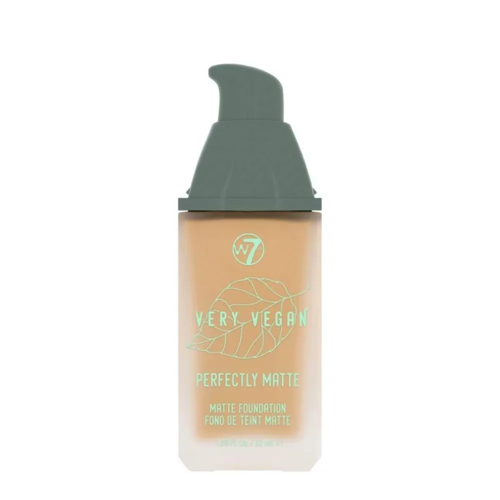 Тональный крем W7 VERY VEGAN matte foundation PERFECTLY MATTE, оттенок SAND BEIGE