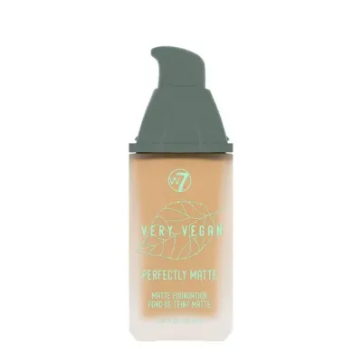 Тональный крем W7 VERY VEGAN matte foundation PERFECTLY MATTE, оттенок SAND BEIGE