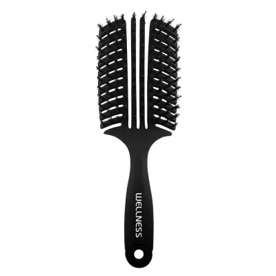 Wellness LARGE BLACK щётка для распутывания волос большая чёрная, 1 шт