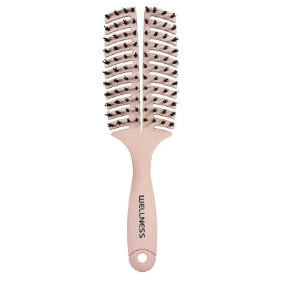 Wellness med щётка для расчёсывания волос, керамическое покрытие зубцов, цвет PINK, 1 шт