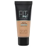 Maybelline Fit Me Matte Poreless Тональный крем матирующий, оттенок 220 - NATURAL BEIGE — фото 1