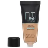 Maybelline Fit Me Matte Poreless Тональный крем матирующий, оттенок 220 - NATURAL BEIGE — фото 3
