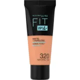 Maybelline Fit Me Matte Poreless Тональный крем матирующий, оттенок 320 Natural Tan — фото 1